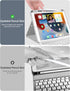 Hamile iPad 9th Generation Case with Keyboard, 10.2 Inch Backlit Wireless Detachable Folio Cover with Pencil Holder