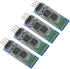 4pcs HC-06 RS232 4 Pin Wireless Bluetooth Serial RF Transceiver Module for Arduino, Bi-Directional Serial Channel