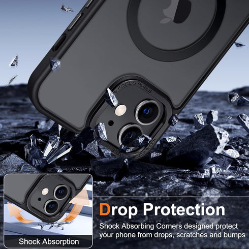 Hython Magnetic Translucent Matte Phone Case for iPhone 11, Slim Fit Shockproof Bumper, Compatible with MagSafe for