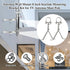XRDS-RF Antenna Wall Mount, 8 Inch Heavy-Duty Stand Off Bracket for TV Antenna Mast (2-Leg + 2-Leg)