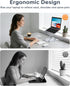 H&C(hcck&Cllassp) 11-17 inch Aluminum Laptop Stand for Desk, Foldable and Portable Laptop Riser, Adjustable Notebook