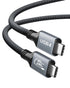 USB4 Cable for Thunderbolt 4, 3.3FT with 240W Fast Charging, 40Gbps Data Transfer, 8K@60Hz Video Display USB-C