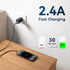 Extra Long iPhone Charger Cord 15FT 2 Pack, Apple MFi Certified Braided USB A to Lightning Fast Charging Cord for