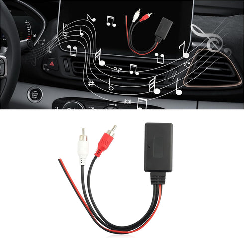 Wireless Bluetooth Receiver for Car with RCA Audio Cable, AUX Bluetooth Car Adapter for Stable Audio Playback