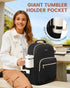 Backpack 15.6 inch,Designer Backpack Backpack,Quilted Backpack Daypack, LOVEVOOK Laptop for Women with Giant Tumbler