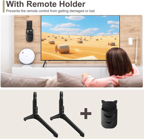 Varghesyla UN50TU7000FXZA UN55TU7000FXZA UN58TU7000FXZA UN50TU7000 UN55TU7000 TV Base Stand for Samsung TV Legs