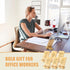 Ripeng 12 Pcs Employee Appreciation Gifts Bulk Bamboo Phone Stand for Desk Office Worker Thank You Gift