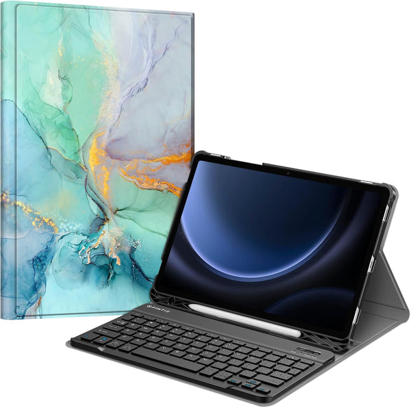 Fintie Keyboard Case for Samsung Galaxy Tab S9 FE 10.9 Inch, Detachable Wireless Bluetooth Keyboard, Slim Stand Cover