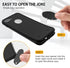 for iPhone 8 Plus & 7 Plus Waterproof Case - Underwater Snowproof Dirtproof Shockproof Cover (Black/Gray)