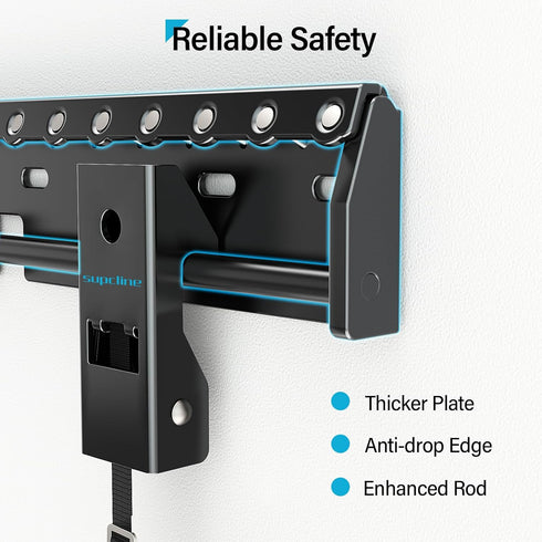 Studless TV Wall Mount for 26-65 Inch TV, Up to 154 lbs, No Stud Drywall Mount, Easy Install Low Profile Bracket