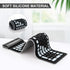 sungwoo Wireless Silicone Keyboard, 2.4GHz Wireless, Foldable Rollup Waterproof Dustproof Lightweight for Travel (Black)
