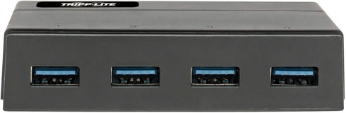 Tripp Lite 4 Port Powered USB Hub, USB 3.0, 2.4A, USB-A Ports, Black (U360-004-2F)