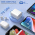 20W USB C Wall Charger Block, Costyle 3 Pack Dual Port Charging Block for iPhone 15 Pro 15 Plus 11 12 13 14 15 Pro Max