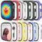 12 Pcs Hard PC Case Compatible for Apple Watch Series SE (2022) 6/5/4/SE 40mm with Tempered Glass Protector