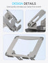 SOUNDANCE 360 Rotating Laptop Stand, Ergonomic Computer Riser for Desk, Adjustable Height Multi-Angle Metal Holder