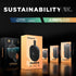 Skullcandy Ounce Wireless Bluetooth Speaker, IPX7 Waterproof Mini Portable Speaker with 16 Hour Battery, Black Strap