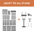 Universal TV Mount Screws Installation Hardware Kit, Includes M4 M5 M6 M8 Screws & Spacers for Various TV Brands