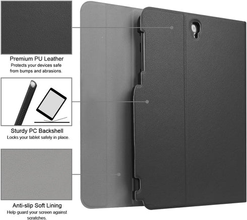 Fintie Keyboard Case for Samsung Galaxy Tab S3 9.7 (Model SM-T820/T825/T827) with Detachable Bluetooth Keyboard