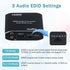 2026 4K@30Hz 3.5mm 3D Dolby Upgrade HDMI Audio Extractor Splitter, Convert HDMI to Optical S/PDIF Coaxial Aux Supports
