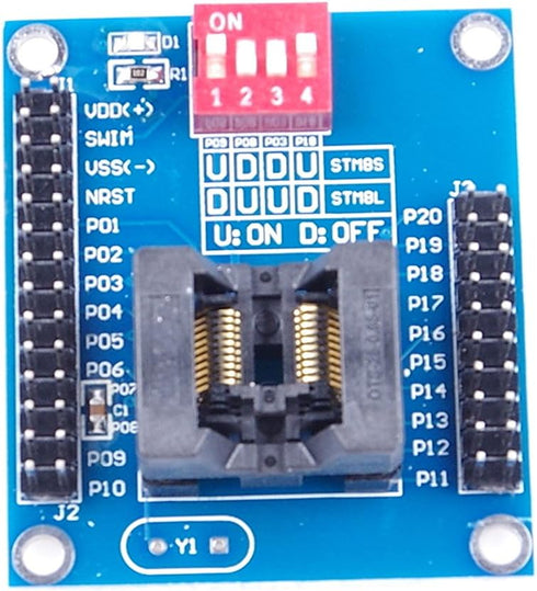 STEM8S 8L TSSOP20 Programming Block Test Station, Download Programmer, Offline Programmer Block