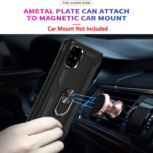 STARSHOP Compatible with Samsung Galaxy S20 FE 5G Phone Case, Military Grade Shockproof Cover with Tempered Glass