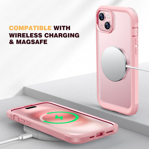 Diaclara 15 15 6.1" Designed for iPhone Case, Full Body Rugged Case with Built-in Touch Sensitive Anti-Scratch Screen