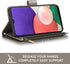 Asuwish Wallet Phone Case for Samsung Galaxy A22 5G/Boost Mobile Celero 5G with Tempered Glass Protector, Grey