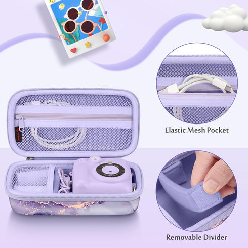 Fintie Kids Camera Case for ESOXOFFORE, MINIBEAR, Dylanto, WEEFUN Instant Cameras, Hard Carrying Bag