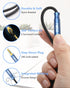 MillSO 3.5mm Headphone Extension Cable, Nylon Braided (8 FT) TRRS Male to Female Stereo Aux Audio Extension Cable