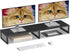 Dual Computer Monitor Stand Riser, Desk Organizers and Accessories, Printer & TV Stand, Desk Shelf, Office Desk