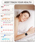 Smart Watch for Women, 1.85 Touch Screen Fitness Tracker with Bluetooth Call, Sleep Monitor, 20 Sport Modes