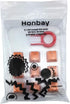 Honbay 9 Pack of Orange PBT Backlit Keycaps for Mechanical Keyboards with Red Puller