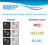 HQRP Hebrew Keyboard Stickers Red Letters on Transparent Background for All Mac, PC Desktops & Laptops with Red