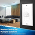 TNP Wall Mount Plate Volume Control Knob - 100W Flush in Wall Volume Control for Speakers, Audio Compatibility