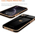 Teageo Compatible with iPhone Xr Case Black - Cute Love-Heart Luxury Bling Plating Soft Back Cover, Raised Full Camera