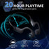 Bone Conduction Headphones - Open-Ear Wireless Bluetooth 5.3 Workout Headphones with Microphones, 20H Playtime