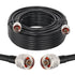 KMR240 50ft N Male to N Male Low Loss Coax Cable, N Type Cable, 50 Ohm Coax Extension with N Male Connector