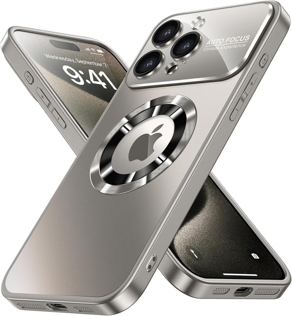 Shop MANLENO Magnetic Case for iPhone 15 Pro Max: Slim, shockproof, scratch-resistant, with full window cover & camera