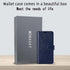 MONASAY Wallet Case Compatible for iPhone 11, 6.1-inch, Flip Folio Leather Cover with Credit Card Holder, Blue