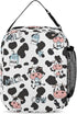 100% BLUE COLLAR Backpack Set Daypack Set Backpack Laptop Milk Cow Print Bookbag with Lunch Bag & Storage Bag