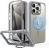 ESR Armor Series iPhone 15 Pro Max Case: Full-Body Shockproof, Military-Grade, MagSafe, Clear Grey, 2-Part Tough Case
