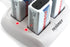 Tenergy TN136 9V 4-Bay 9 Smart Battery Charger for Rechargeable NiMH Volt Batteries