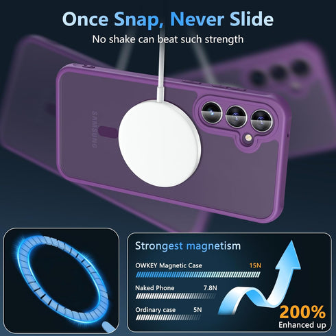 Shop Samsung Galaxy S23 FE Case: Magnetic Magsafe with Screen Protector, Shockproof, Military-Grade Protection, Slim