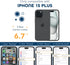 TIESZEN Magnetic Case for iPhone 15 Plus, Dustproof Design Compatible with Magsafe, Built-in Privacy Screen