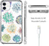 Succulent Clear Case for iPhone 11 Year 2019, Floral Back Cover, Cute Design Transparent Flexible TPU Bumper