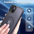 CACOE Dark Blue Magnetic Case for iPhone 13 & 14 (6.1") - Shockproof, Anti-Fingerprint, MagSafe & Car Mount Compatible.