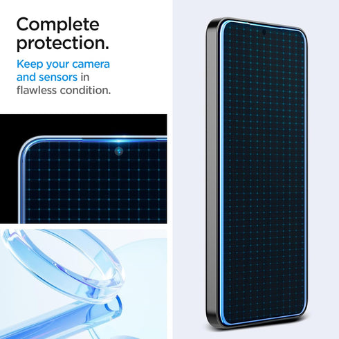 Spigen GlasTR EZ Fit Tempered Glass Screen Protector for Galaxy S24 - Case Friendly - 2 Pack