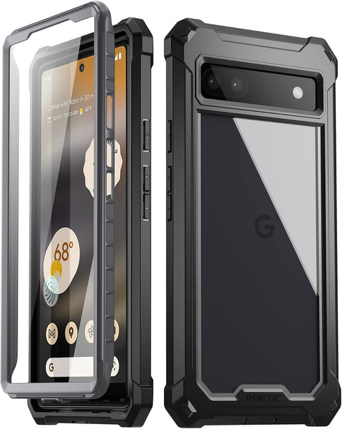 Poetic Guardian Case for Pixel 6A 5G, 6FT Drop Tested, Built-in Screen Protector, Full Body Hybrid Shockproof