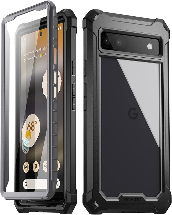 Poetic Guardian Case for Pixel 6A 5G, 6FT Drop Tested, Built-in Screen Protector, Full Body Hybrid Shockproof