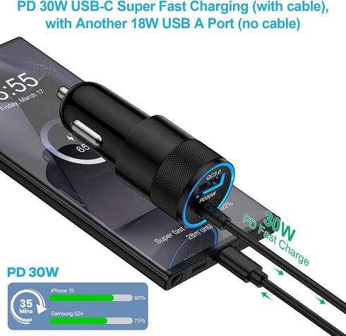 Samsung Galaxy Z Fold Flip 6 5 4 3 USB C Fast Phone Charger, S24 S23 S22 S21 S20+ S10e Ultra FE Plus, Wall Charger with